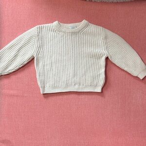 Zara Kids Cream Knit Sweater